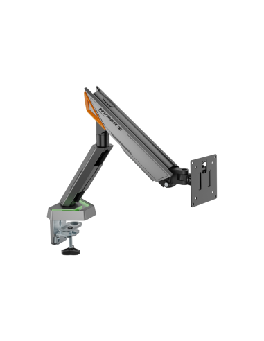 AISENS DT49TSRRGB-347 soporte para monitor 124,5 cm (49") Escritorio Negro, Gris