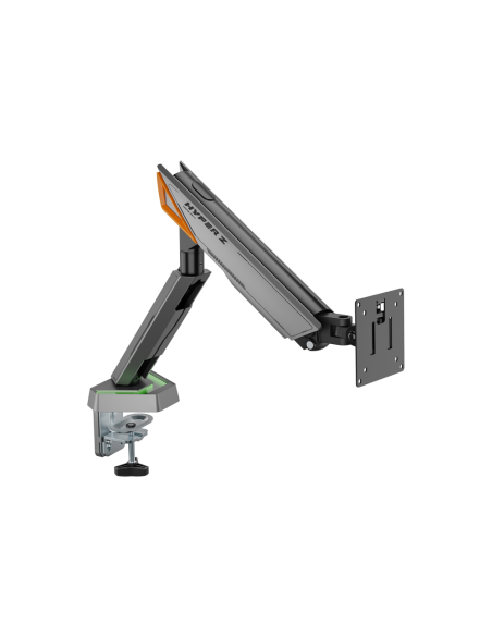 AISENS DT49TSRRGB-347 soporte para monitor 124,5 cm (49") Escritorio Negro, Gris