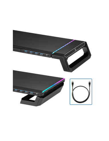 Ewent EW1268 soporte para monitor Escritorio Negro