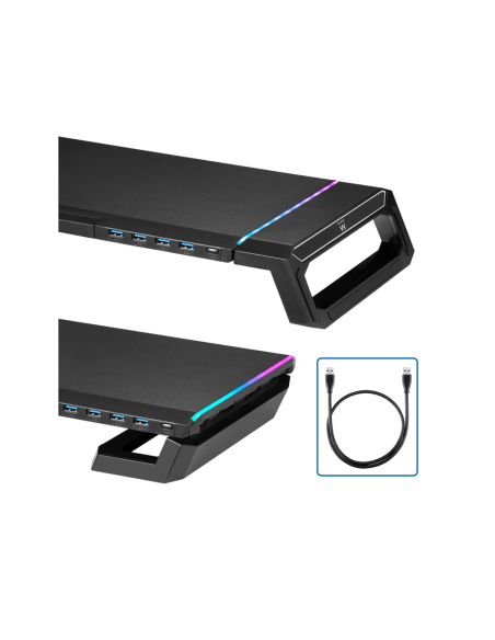 Ewent EW1268 soporte para monitor Escritorio Negro