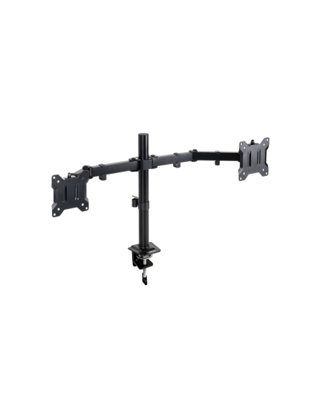 TooQ Soporte de Mesa para 2 Pantallas 17"-32", Color Negro