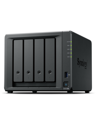 Synology DiskStation DS425+ servidor de almacenamiento NAS Intel® Celeron® J4125 2 GB DDR4 0 TB Negro