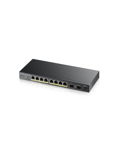 Zyxel GS1100-10HP v2 No administrado Gigabit Ethernet (10/100/1000) Energía sobre Ethernet (PoE) Negro