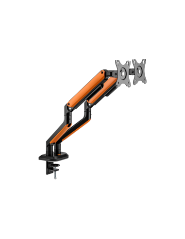 AISENS DT32TSR-251 soporte para monitor 81,3 cm (32") Negro, Naranja Escritorio