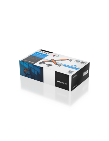 AISENS DT32TSR-251 soporte para monitor 81,3 cm (32") Negro, Naranja Escritorio