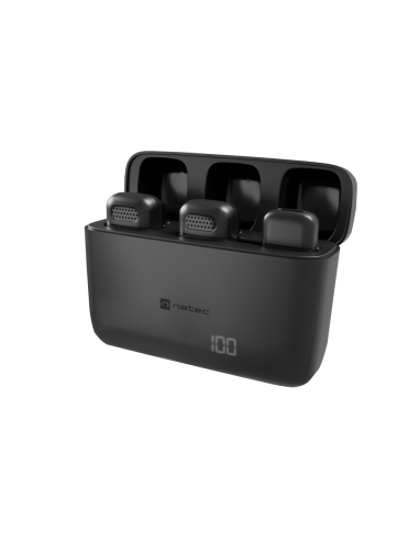 NATEC Hopper Negro Micrófono de corbata/solapa