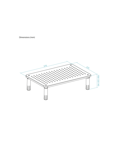 TooQ TQMR086 soporte para monitor Escritorio