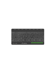Lanberg DSP1-1008 switch No administrado Gigabit Ethernet (10/100/1000) Negro, Gris