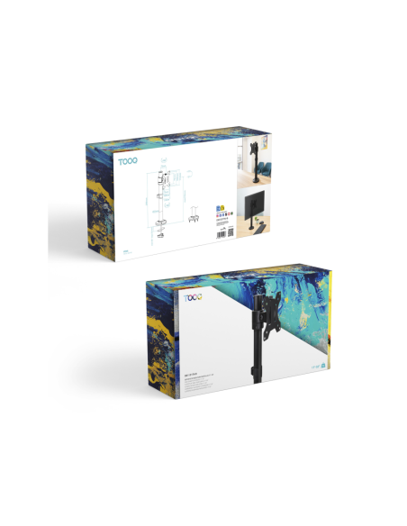 TooQ DB1131TN-B soporte para monitor 81,3 cm (32") Escritorio