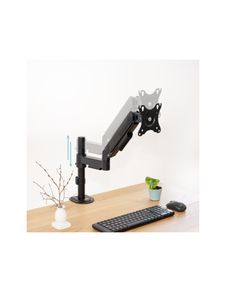 TooQ Soporte de Mesa para Pantallas 17”-32”, Color Negro