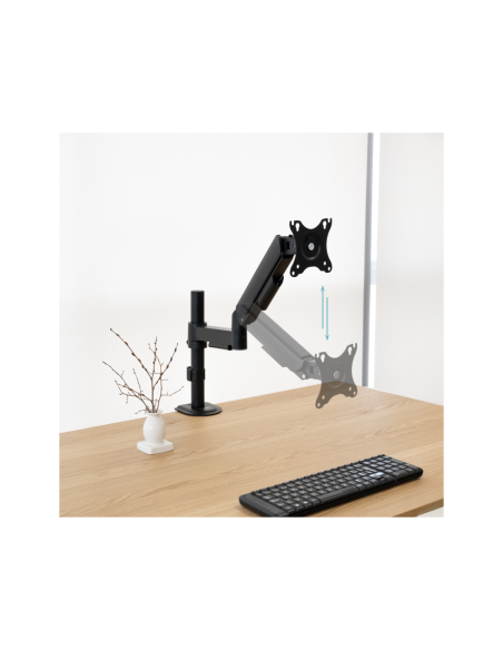 TooQ Soporte de Mesa para Pantallas 17”-32”, Color Negro