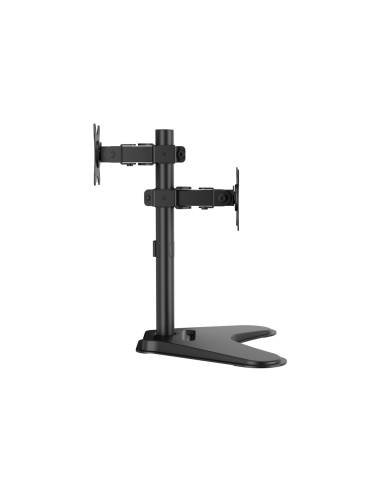 AISENS Soporte de Mesa Eco Inclinable y Rotable para 2 Monitores/POS 8kg de 17"-32", Negro
