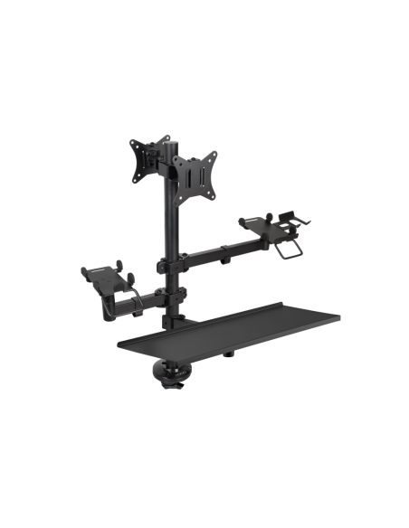 TooQ Soporte de Mesa para TPV/Impresora/Pantallas 17”-32”/Terminal/Lector/Teclado