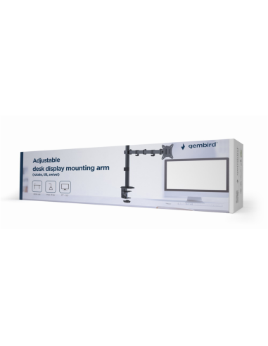 Gembird MA-D1-01 soporte para monitor 81,3 cm (32") Escritorio Negro