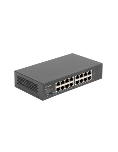 Lanberg RSGE-16 switch No administrado Gigabit Ethernet (10/100/1000) 1U Negro