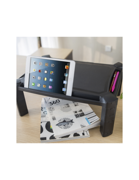 AISENS Soporte Elevador XL Para Monitor/Portátil, Negro