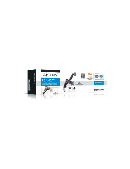 AISENS DT27TSR-045 soporte para monitor 81,3 cm (32") Negro Escritorio