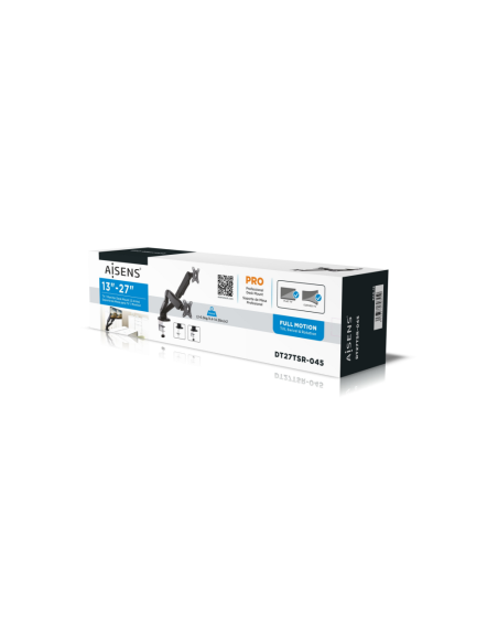 AISENS DT27TSR-045 soporte para monitor 81,3 cm (32") Negro Escritorio
