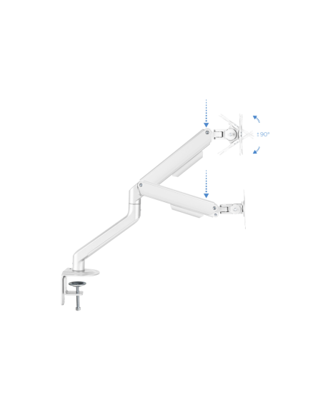 TooQ DB4032TNR-W soporte para monitor 81,3 cm (32") Escritorio Blanco
