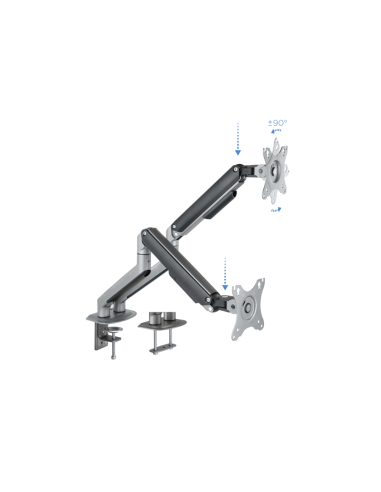 TooQ DB4132TNR-G soporte para monitor 81,3 cm (32") Escritorio Negro