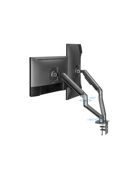 TooQ DB4132TNR-G soporte para monitor 81,3 cm (32") Escritorio Negro