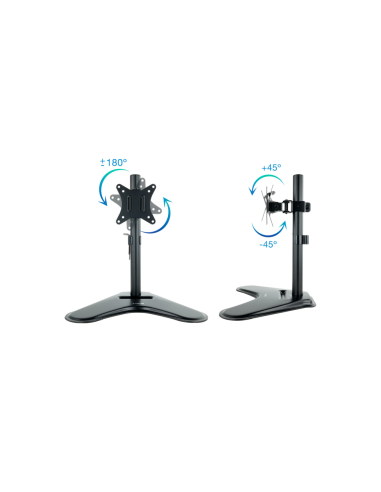 TooQ DB1701TN-B soporte para monitor 81,3 cm (32") Escritorio Negro