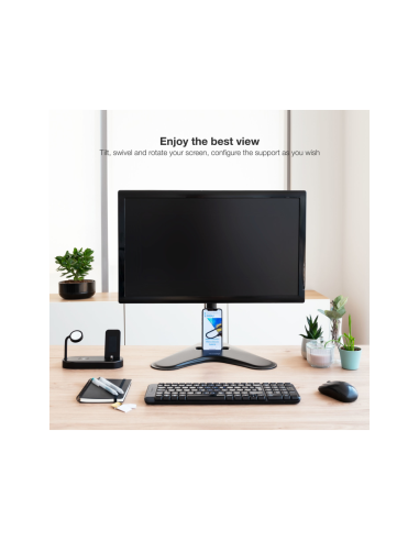 TooQ DB1701TN-B soporte para monitor 81,3 cm (32") Escritorio Negro