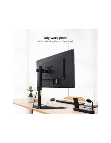 TooQ DB1701TN-B soporte para monitor 81,3 cm (32") Escritorio Negro