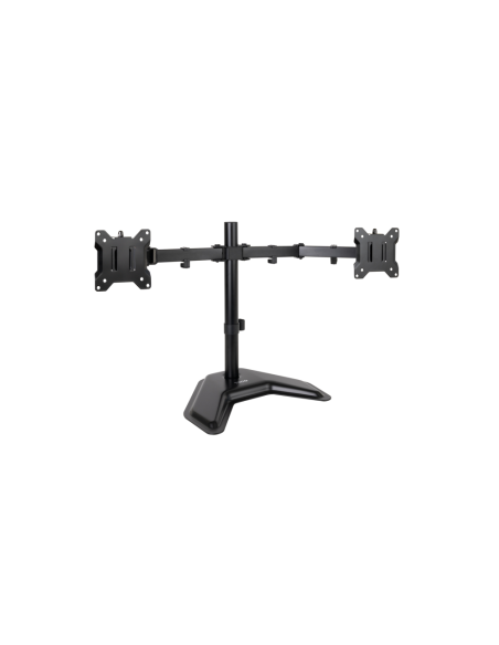 TooQ Soporte de Mesa, Giratorio e Inclinable, para 2 Pantallas de 17”-32”