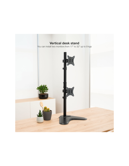 TooQ DB1703TNV-B soporte para monitor 81,3 cm (32") Escritorio Negro