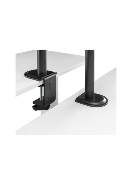 AISENS Soporte de Mesa Giratorio e Inclinable para Portatil y Monitor/TV 9Kg de 17-32, Negro