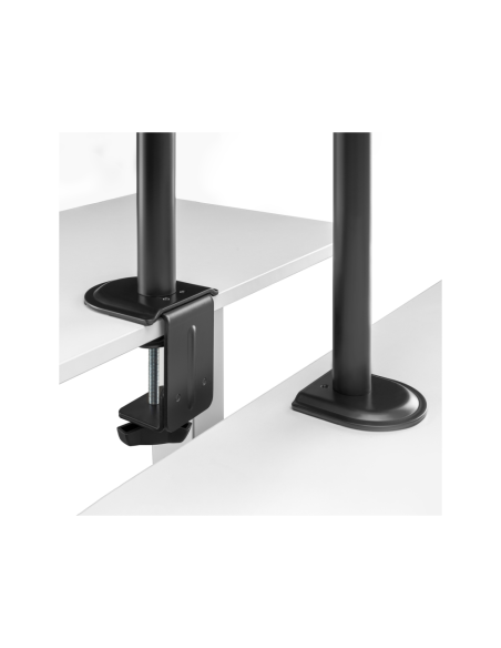 AISENS Soporte de Mesa ECO Giratorio e Inclinable para Monitor/TV 9Kg (3 Pivotes, 1 Brazo) de 17-32, Negro
