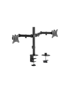 AISENS Soporte de Mesa ECO Giratorio e Inclinable para Monitor/TV 9Kg (3 Pivotes, 2 Brazos) de 17-32, Negro 2