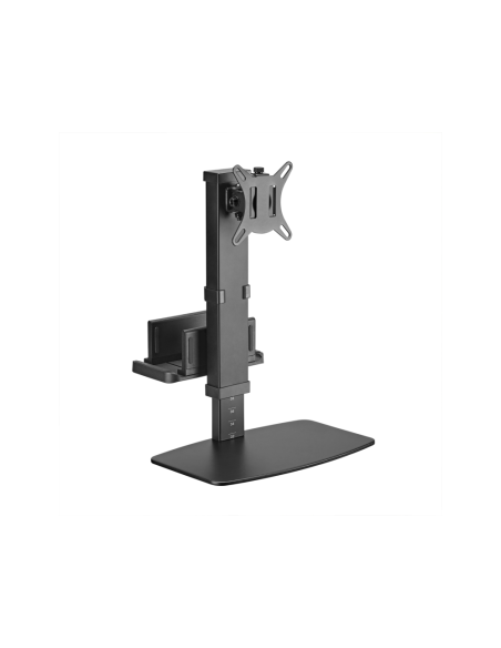 AISENS Soporte de Mesa ECO Giratorio e Inclinable para Monitor/TV y Mini PC 8Kg de 17-32, Negro
