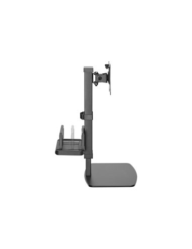 AISENS Soporte de Mesa ECO Giratorio e Inclinable para Monitor/TV y Mini PC 8Kg de 17-32, Negro