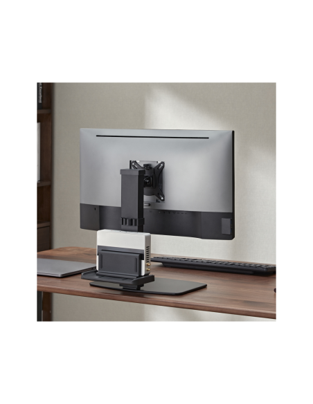 AISENS Soporte de Mesa ECO Giratorio e Inclinable para Monitor/TV y Mini PC 8Kg de 17-32, Negro