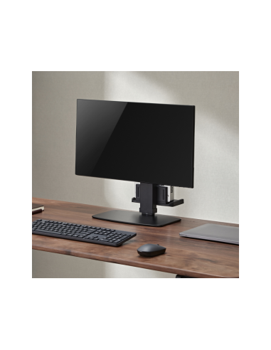 AISENS Soporte de Mesa ECO Giratorio e Inclinable para Monitor/TV y Mini PC 8Kg de 17-32, Negro