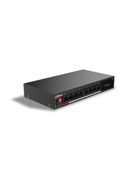 Dahua Technology PoE SG1008P No administrado Gigabit Ethernet (10/100/1000) Energía sobre Ethernet (PoE) Negro
