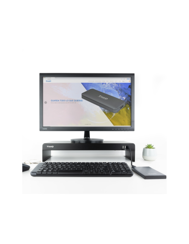TooQ TQMR0124 soporte para monitor Escritorio Negro