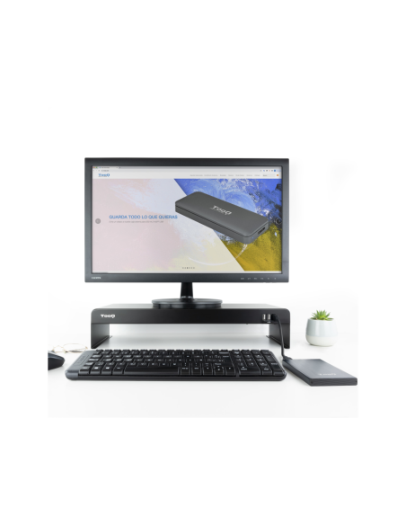 TooQ TQMR0124 soporte para monitor Escritorio Negro