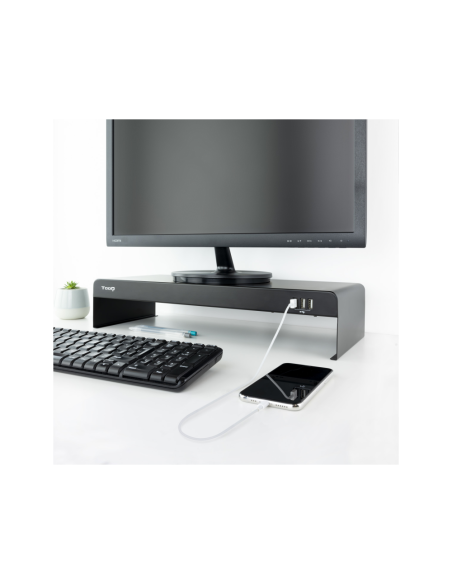 TooQ TQMR0124 soporte para monitor Escritorio Negro