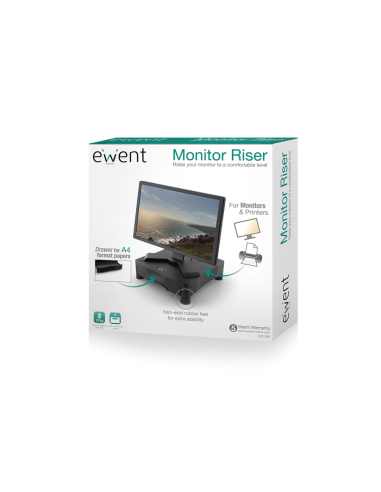 Ewent EW1280 soporte para monitor Negro Escritorio