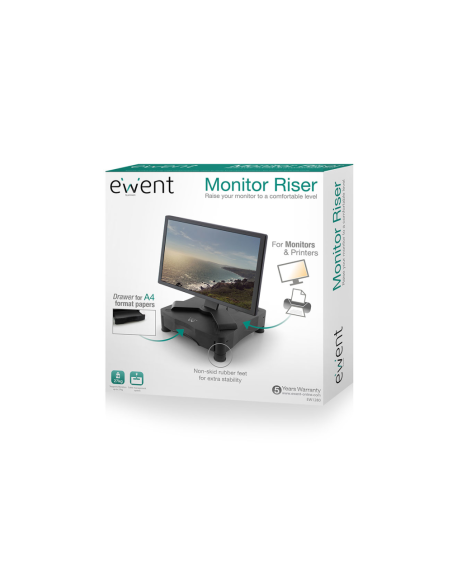 Ewent EW1280 soporte para monitor Negro Escritorio