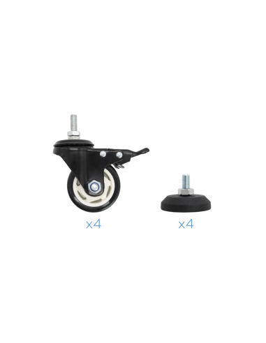 TooQ FS20200M-B Soporte de suelo con ruedas/patas para pantallas de 60" - 105"