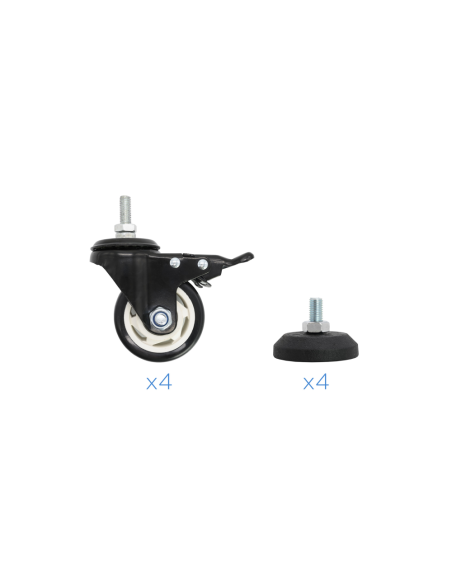 TooQ FS20200M-B Soporte de suelo con ruedas/patas para pantallas de 60" - 105"