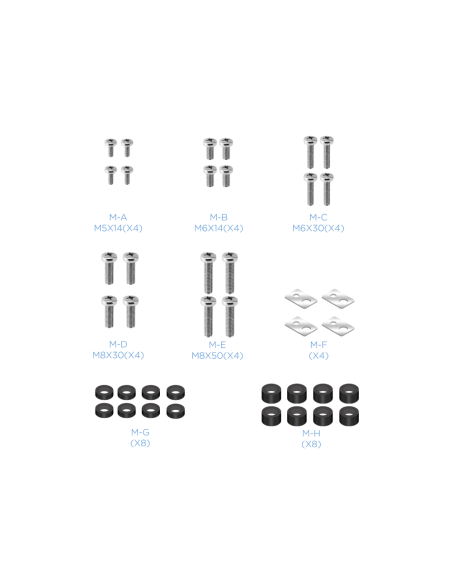 TooQ FS20200M-B Soporte de suelo con ruedas/patas para pantallas de 60" - 105"