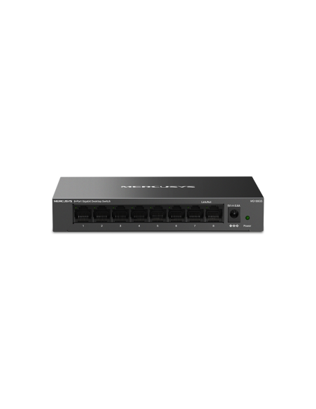 Mercusys MS108GS switch No administrado Gigabit Ethernet (10/100/1000) Negro