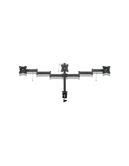 TooQ DB1327TN-B soporte para monitor 68,6 cm (27") Negro Escritorio