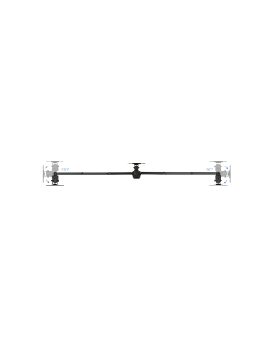 TooQ DB1327TN-B soporte para monitor 68,6 cm (27") Negro Escritorio