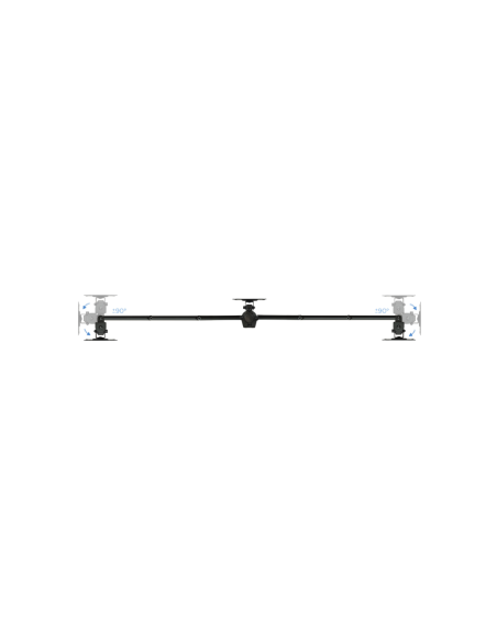 TooQ DB1327TN-B soporte para monitor 68,6 cm (27") Negro Escritorio